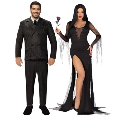 Addams Costume de cuplu de familie